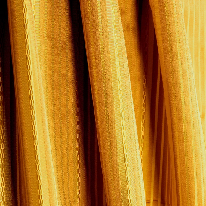 RK Classics Susan Silk Satin Stripe Dandelion Fabric image 2 of 2
