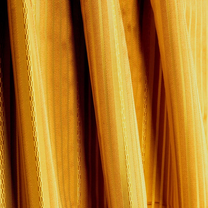 RK Classics Susan Silk Satin Stripe Dandelion Fabric image 2 of 2