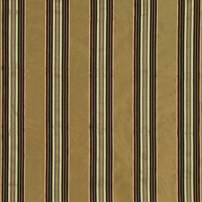 RK Classics Martha Silk Satin Stripe Golden Fabric image 1 of 2