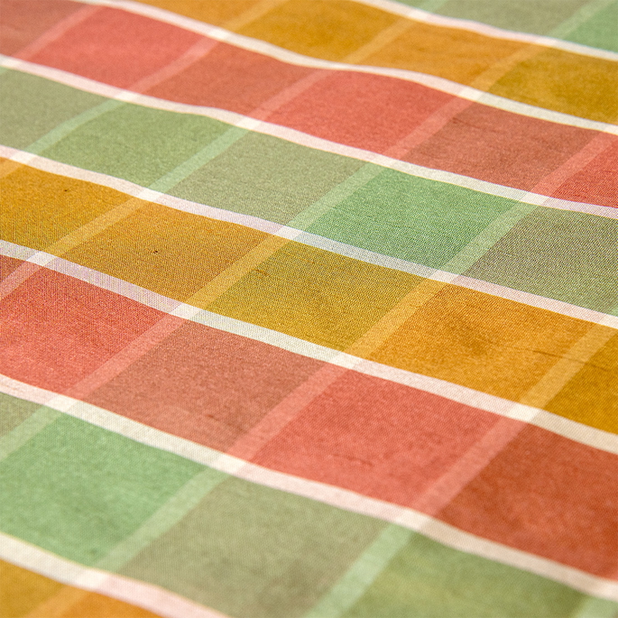 RK Classics Barbara Silk Dupioni Plaid Spring Fabric image 3 of 3