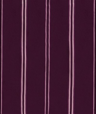 RK Classics Harriet Silk Satin Stripe Plum Fabric