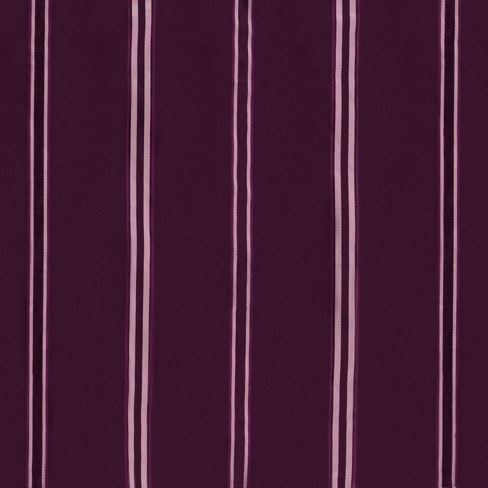 RK Classics Harriet Silk Satin Stripe Plum Fabric image 1 of 2