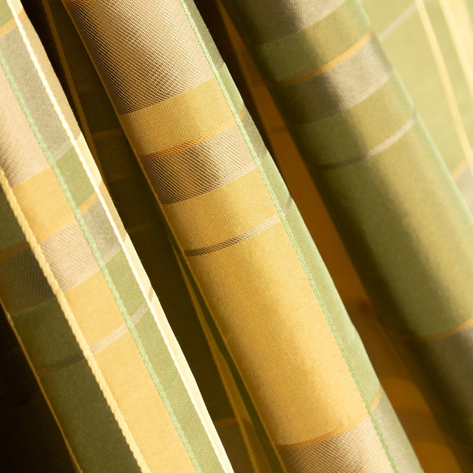 RK Classics Rebecca Silk Satin Plaid Apple Fabric image 2 of 2