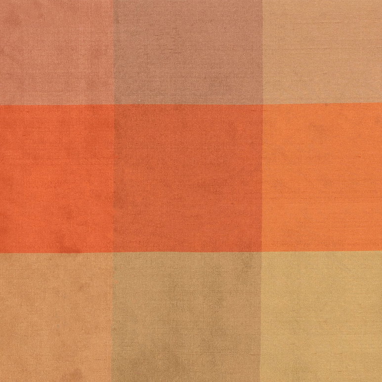 RK Classics Sarah Silk Dupioni Plaid Redwood Fabric