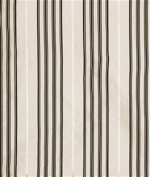 RK Classics Joanne Silk Satin Stripe Black/Cream Fabric