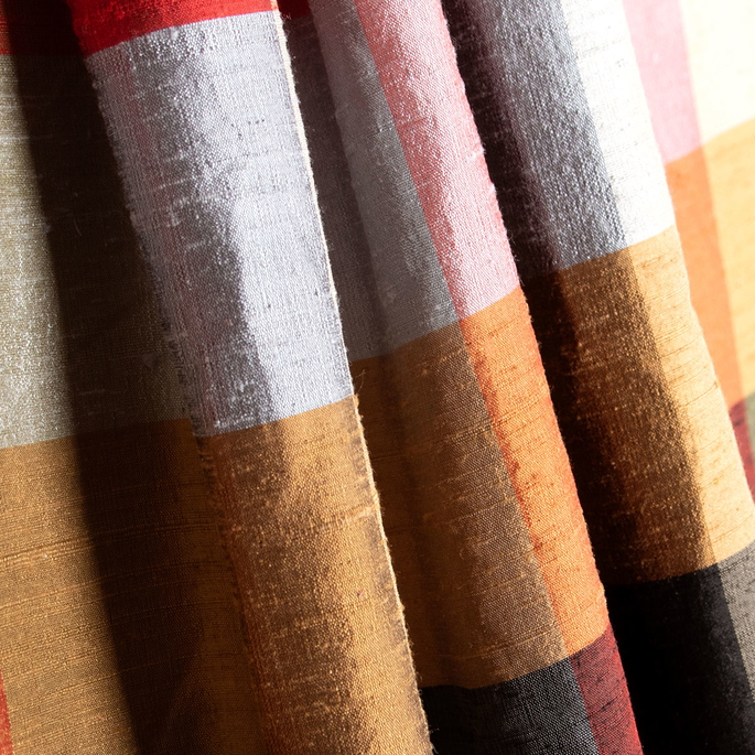 RK Classics Angela Handwoven Silk Dupioni Multi Fabric image 2 of 2