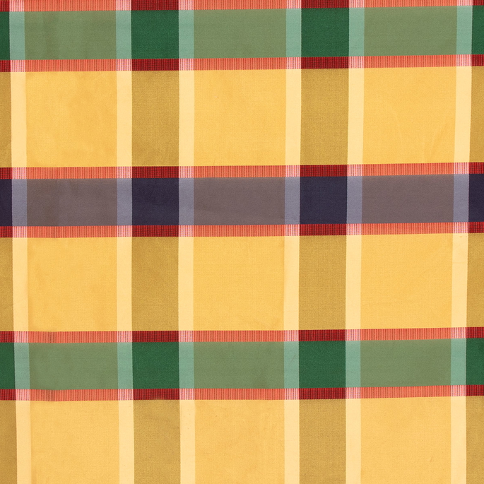 RK Classics Harper Textured Silk Plaid Primary Gold Fabric image 1 of 2