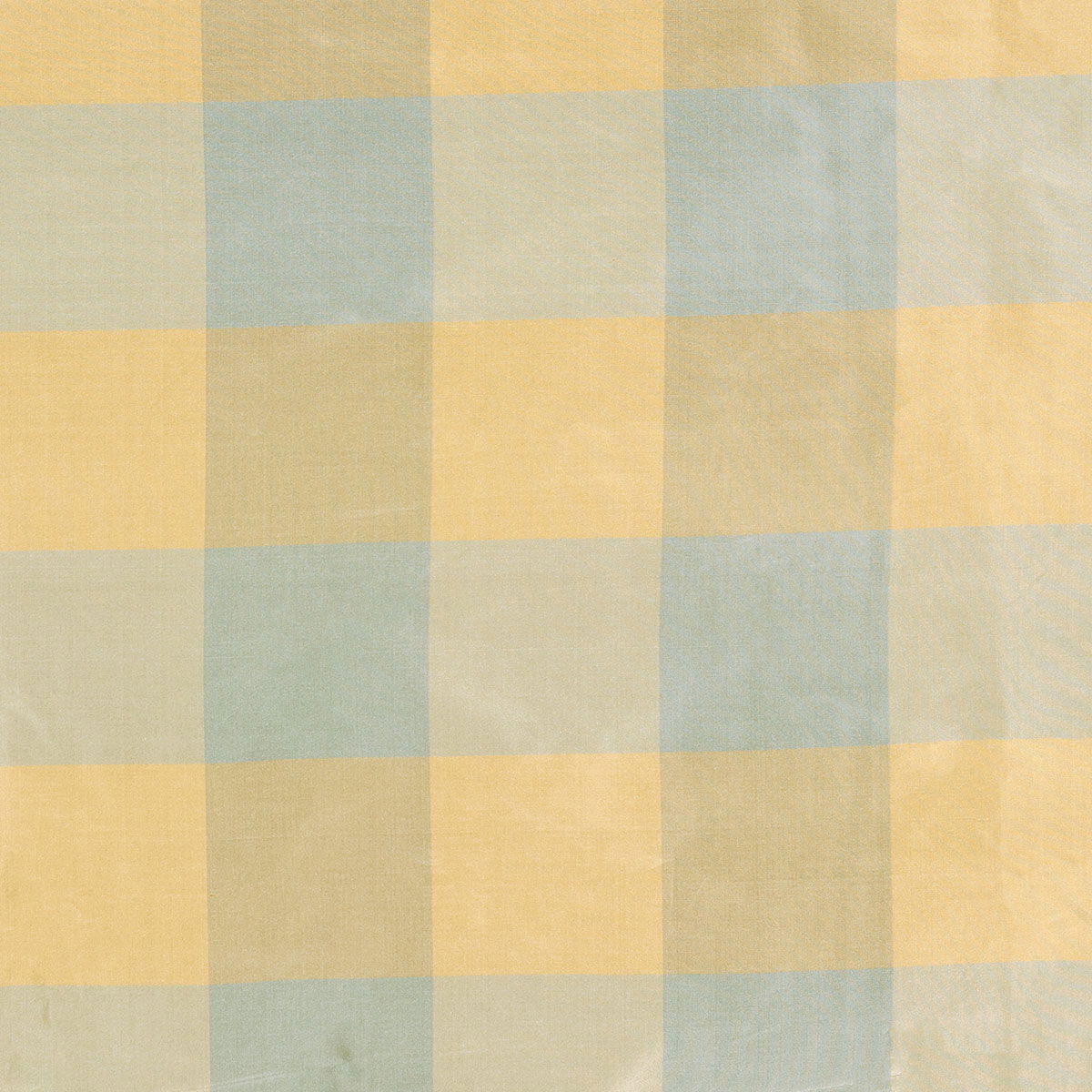 Blue Plaid Taffeta Fabric