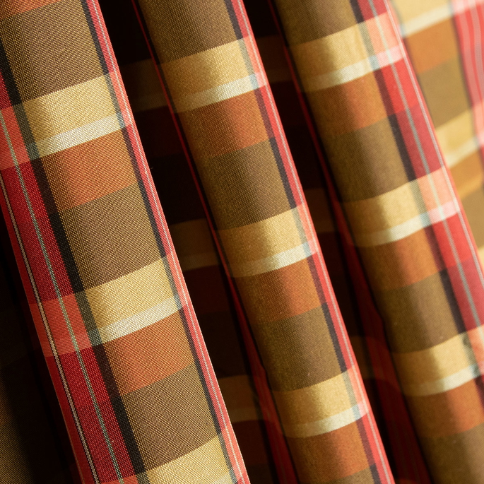 RK Classics Ava Silk Taffeta Plaid Autumn Fabric image 2 of 2