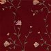 RK Classics Hazel Silk Dupioni Floral Print Sangria Fabric thumbnail image 1 of 2