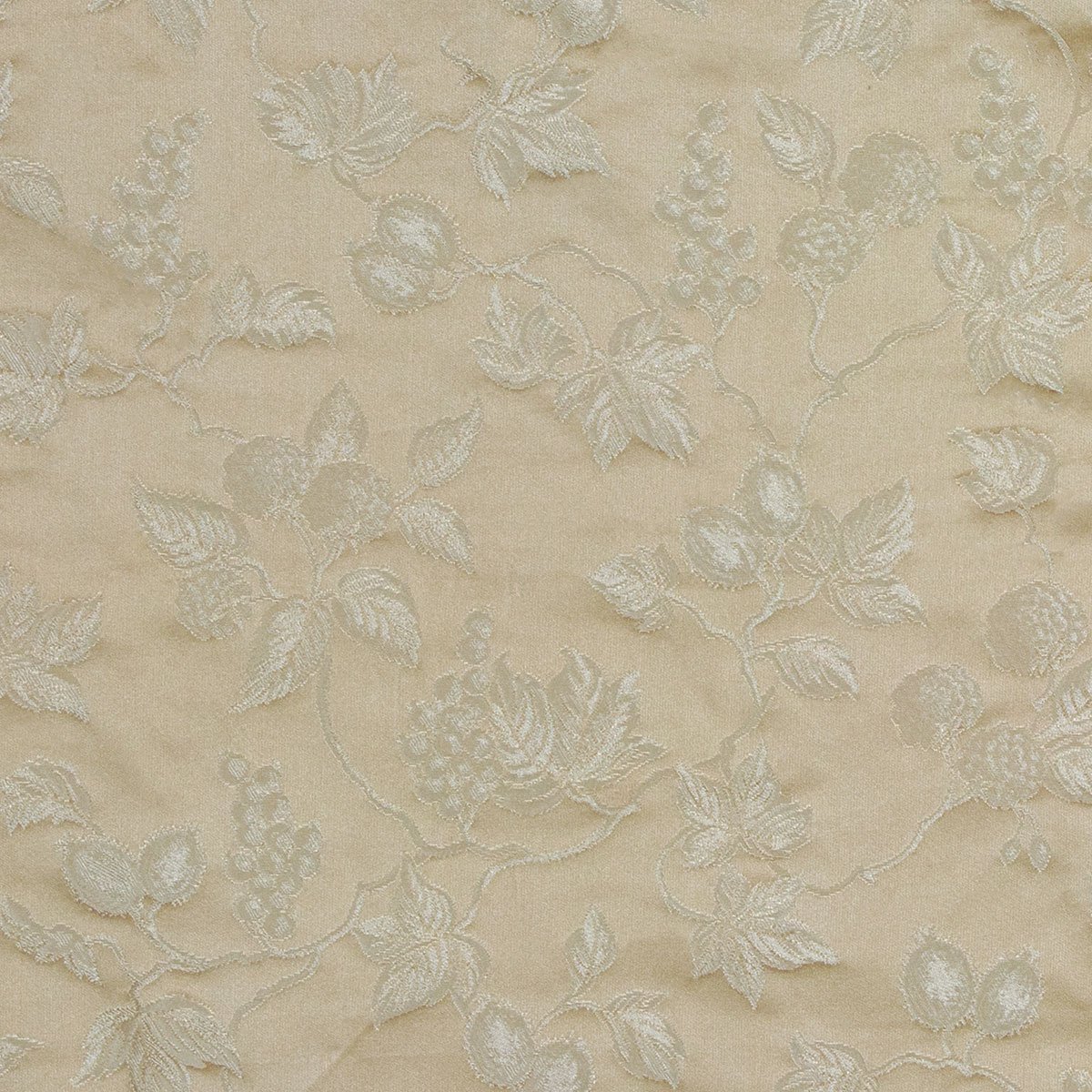 RK Classics Nora Silk Jacquard Cream Fabric | OnlineFabricStore
