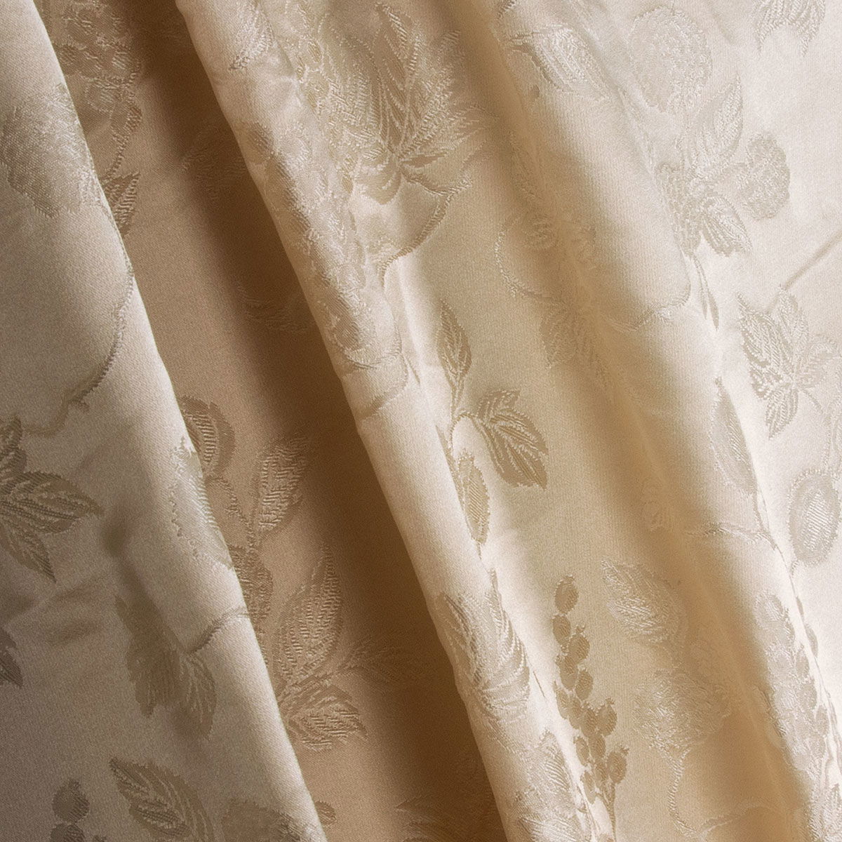 RK Classics Nora Silk Jacquard Cream Fabric | OnlineFabricStore