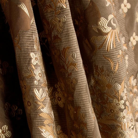 RK Classics Sharon Silk Lampas Cedar Fabric | OnlineFabricStore