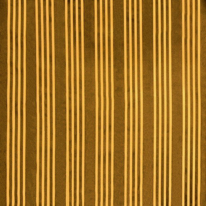 RK Classics Elena Silk Satin Stripe Ochre Yellow Fabric image 1 of 2