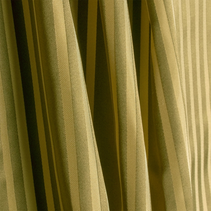 RK Classics Elsie Silk Satin Stripe Lime Fabric image 2 of 2