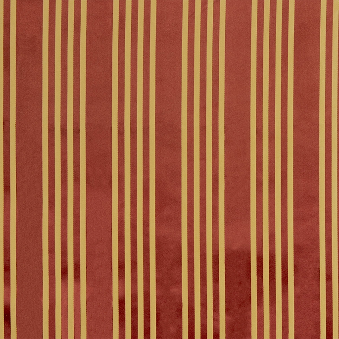 RK Classics Athena Silk Satin Stripe Garden Red Fabric image 1 of 2