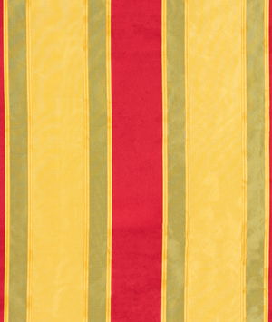 RK Classics Evelyn Silk Satin Stripe Golden Garden Fabric