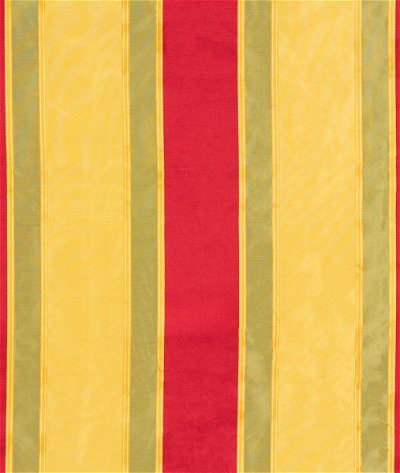 RK Classics Evelyn Silk Satin Stripe Golden Garden Fabric