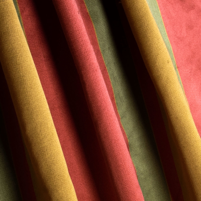RK Classics Ayla Silk Satin Stripe Multi Fabric image 2 of 2