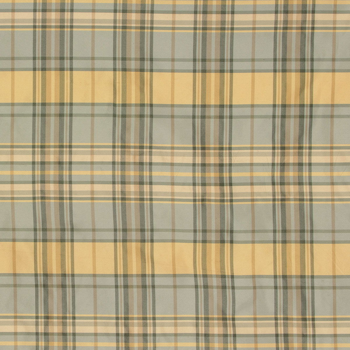 Blue Plaid Taffeta Fabric