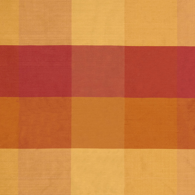 RK Classics Penelope Silk Dupioni Plaid Sunburst Fabric image 1 of 2