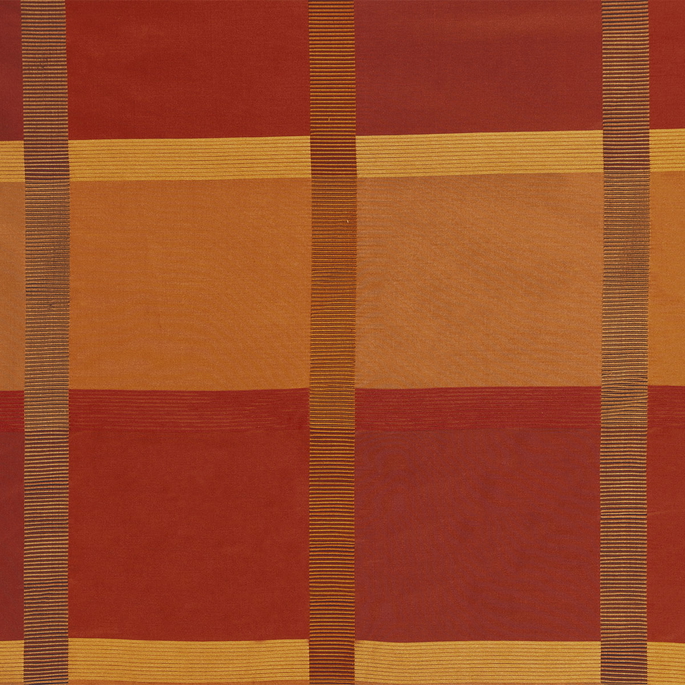 RK Classics Victoria Silk Ottoman Beam Plaid Garnet Red Fabric image 1 of 2
