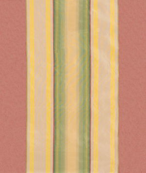 RK Classics Alliana Silk Taffeta Stripe Rosewood Fabric