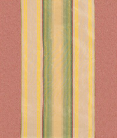 RK Classics Alliana Silk Taffeta Stripe Rosewood Fabric