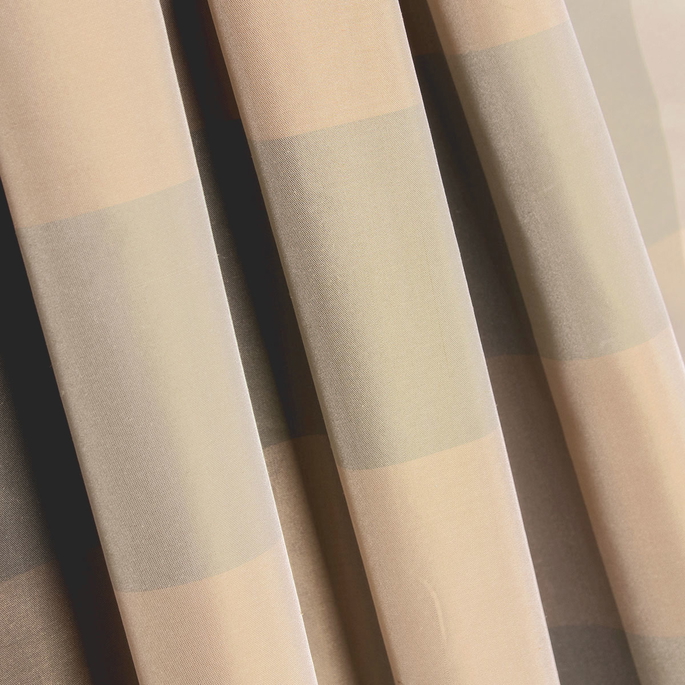 RK Classics Ariel Silk Taffeta Plaid Neutral Fabric image 2 of 2