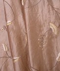 RK Classics Avery Silk Dupioni Embroidery Café Fabric