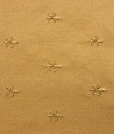 RK Classics Orleans Silk Embroidery Shantung Gold Fabric