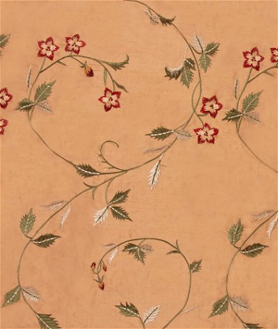 RK Classics Meerut Silk Dupioni Embroidery Golden Copper Fabric