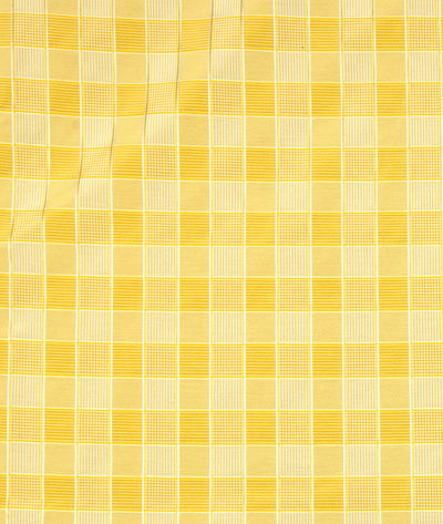 RK Classics Conway Silk Satin Plaid Yellow Fabric