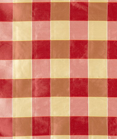 RK Classics Sheldon Silk Satin Plaid Russet Fabric