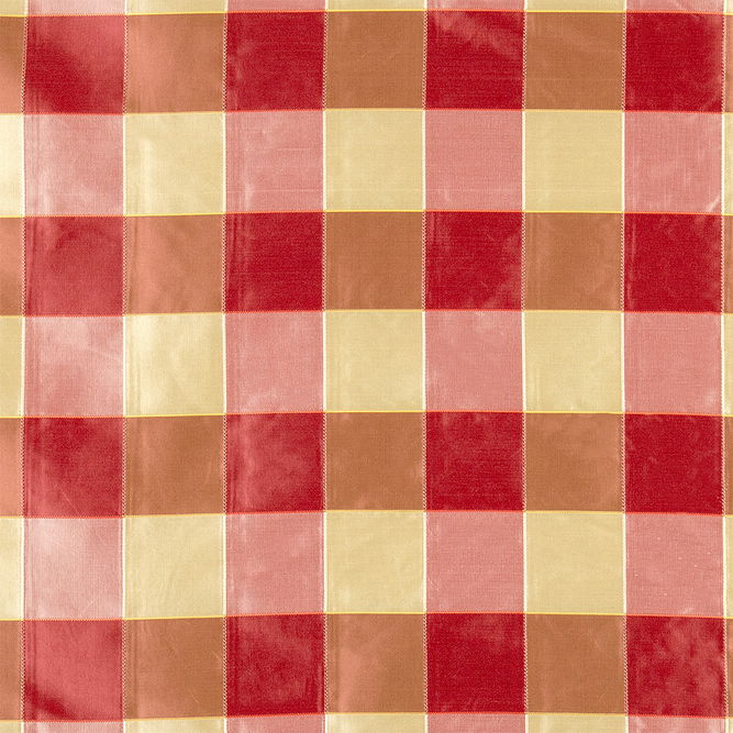 RK Classics Sheldon Silk Satin Plaid Russet Fabric