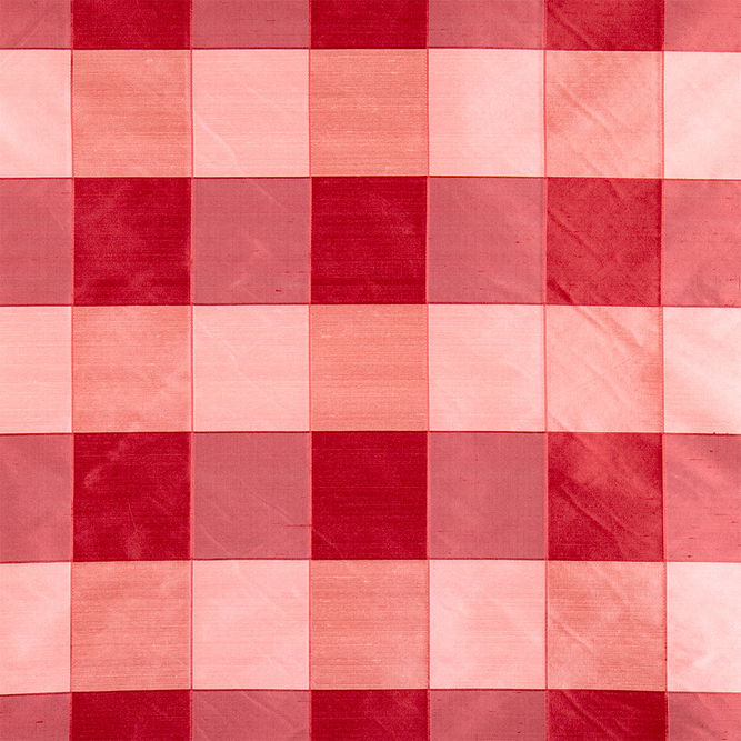 RK Classics Avondale Silk Satin Plaid Rose Fabric