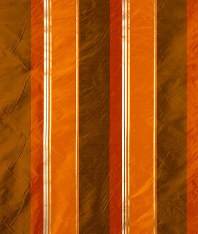 RK Classics Layton Silk Satin Stripe Autumn Fabric