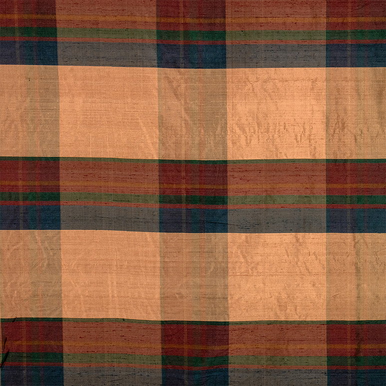 RK Classics Bungay Silk Dupioni Plaid Imperial Fabric