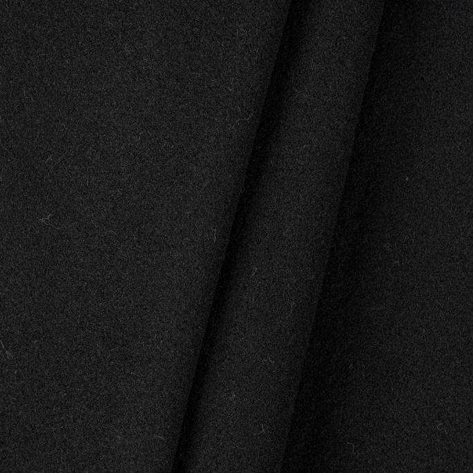 Bronco Single Plush Wool Black Fabric image 2 of 3