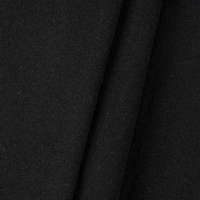 Bronco Single Plush Wool Black Fabric image 2 of 3