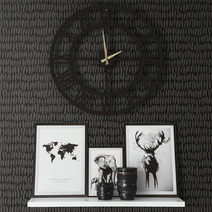 Seabrook Designs Brushwork Graphite Wallpaper image 2 of 2