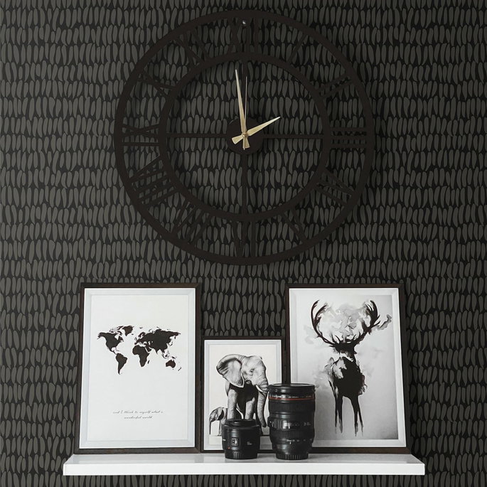 Seabrook Designs Brushwork Graphite Wallpaper image 2 of 2