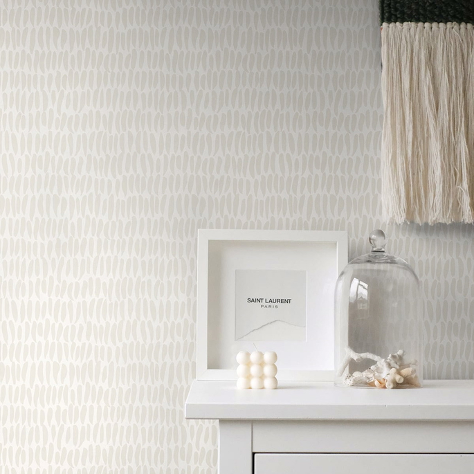 Seabrook Designs Brushwork Oat Milk Wallpaper image 2 of 2