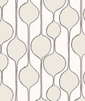 Seabrook Designs Minimalist Geometric Marshmallow Wallpaper