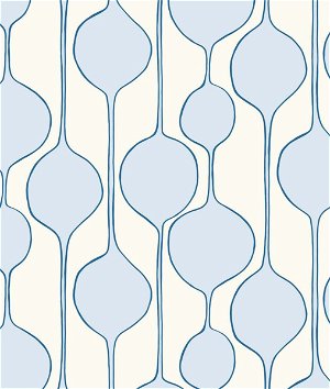 Seabrook Designs Minimalist Geometric Baby Blue Wallpaper
