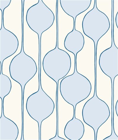 Seabrook Designs Minimalist Geometric Baby Blue Wallpaper