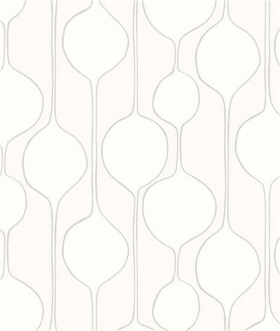 Seabrook Designs Minimalist Geometric Egyptian Cotton Wallpaper