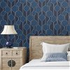 Seabrook Designs Minimalist Geometric Celtic Blue Wallpaper - Image 2