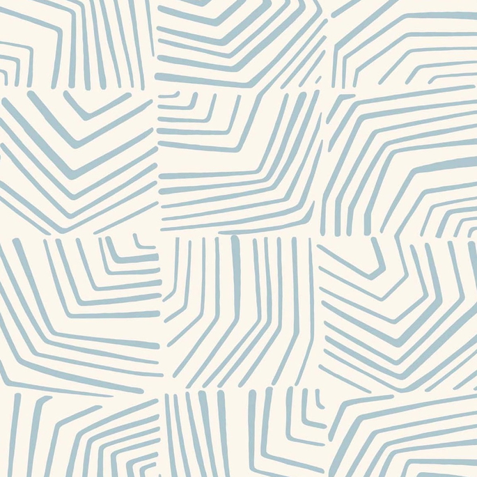 Seabrook Designs Linework Maze Sky Blue Wallpaper image 1 of 2