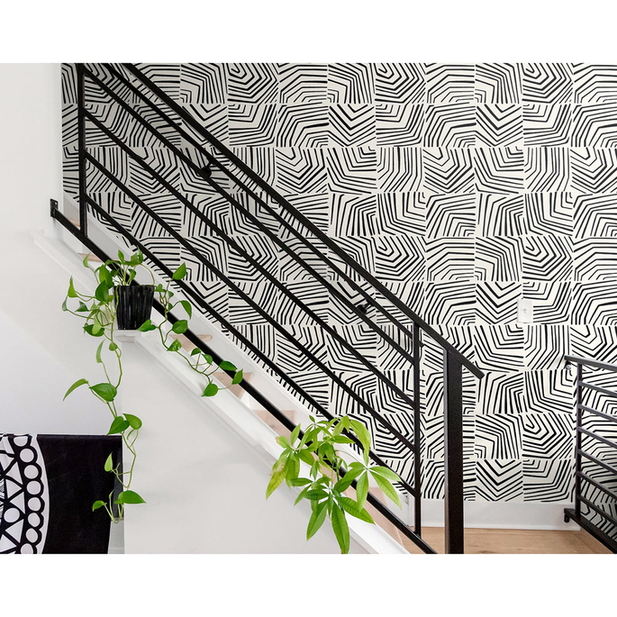 Seabrook Designs Linework Maze Inkwell Wallpaper image 2 of 2